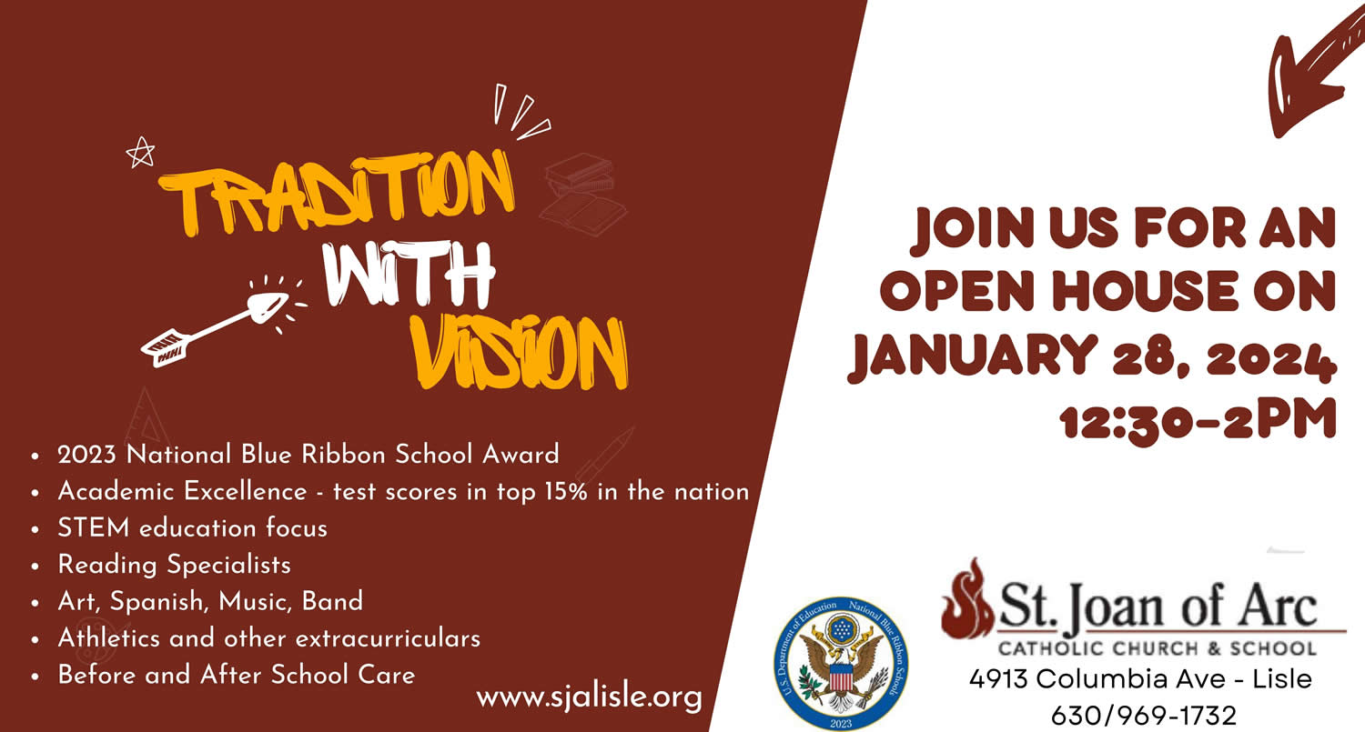 Registration St. Joan of Arc Catholic Grade School, Lisle, IL